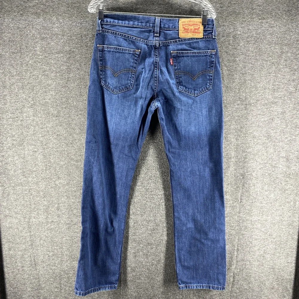 Levis Jeans Mens 31x30 Blue 514‎ Mid Rise Western Cowboy Straight Denim